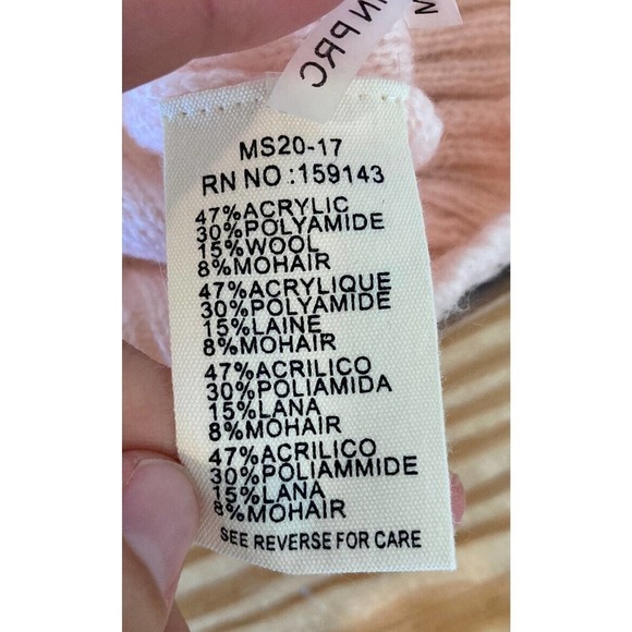 NEW Frnch Paris Button Up Knit Cardigan Size Small Women’s Pink - Picture 4 of 8